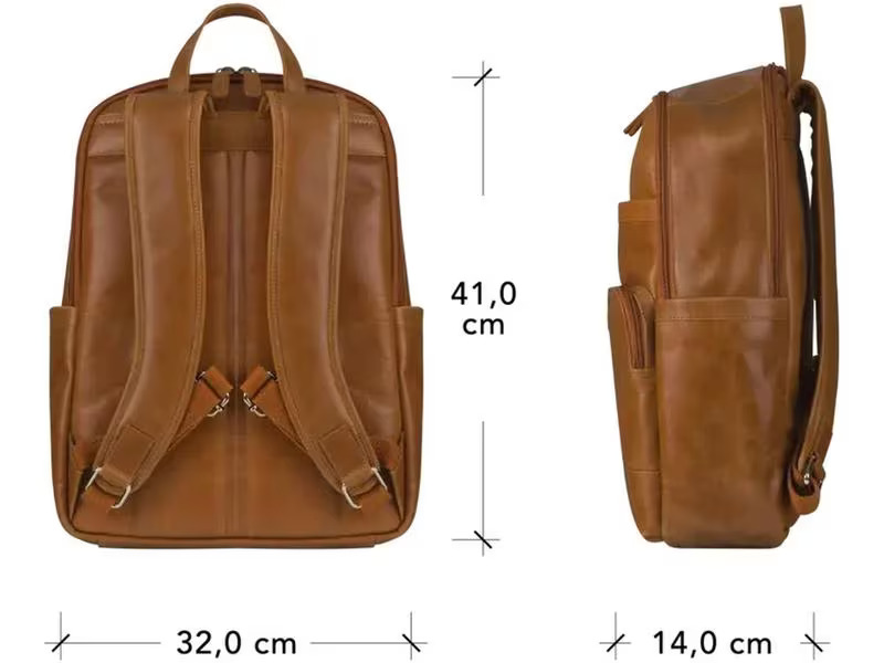 dbramante1928 Notebook-Rucksack Svendborg 16  Tan