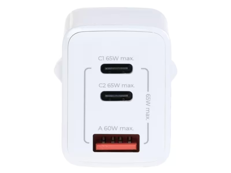 onit USB-Wandladegerät Trial QC4+ 65 W GaN Weiss