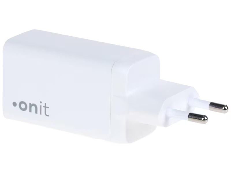 onit USB-Wandladegerät Trial QC4+ 65 W GaN Weiss
