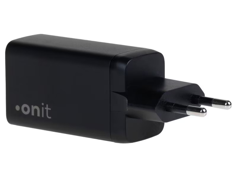 onit USB-Wandladegerät Trial QC4+ 65 W GaN Schwarz