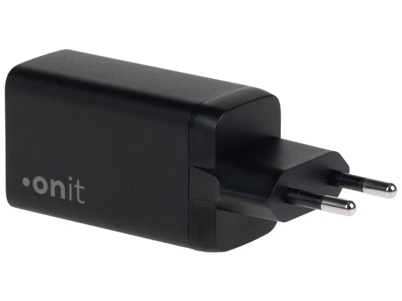 onit USB-Wandladegerät Trial QC4+ 45 W GaN Schwarz