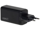 onit USB-Wandladegerät Trial QC4+ 45 W GaN Schwarz
