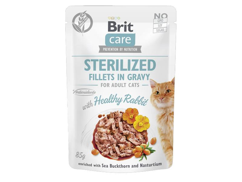 Brit Nassfutter Care Fillets Sauce Sterilized Kaninchen, 85 g