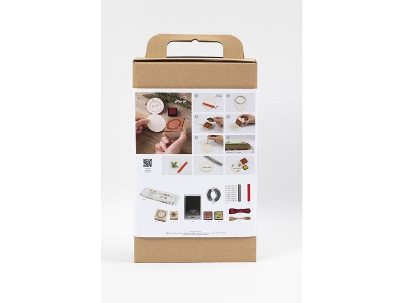 Creativ Company Bastelset Weihnachtskugeln Ton