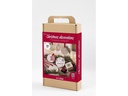 Creativ Company Bastelset Weihnachtskugeln Ton