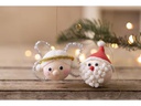 Creativ Company Bastelset Weihnachtskugeln Santa und Engel