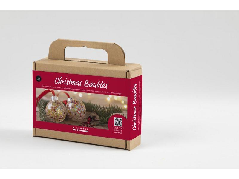 Creativ Company Bastelset Weihnachtskugeln Pailletten