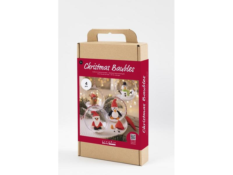 Creativ Company Bastelset Weihnachtskugeln Modellieren