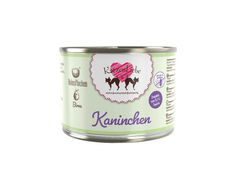 KatzenLiebe Nassfutter Kaninchen mit Bio-Birne 200 g