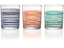 Montana Trinkglas :New Stripes 240 ml, 3 Stück, Transparent