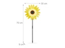 relaxdays Windrad Sonnenblume 70 cm
