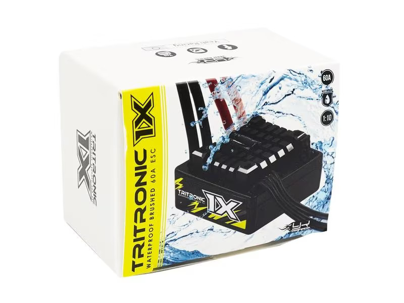 Yeah Racing Brushed Regler Tritronic 1X 60A, 2-3S, Wasserdicht