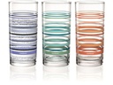 Montana Trinkglas :New Stripes 280 ml, 3 Stück, Transparent