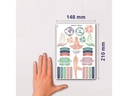 Z-Design Motivsticker Planner Tracker &amp; Orga 12 Blatt, 690 Sticker