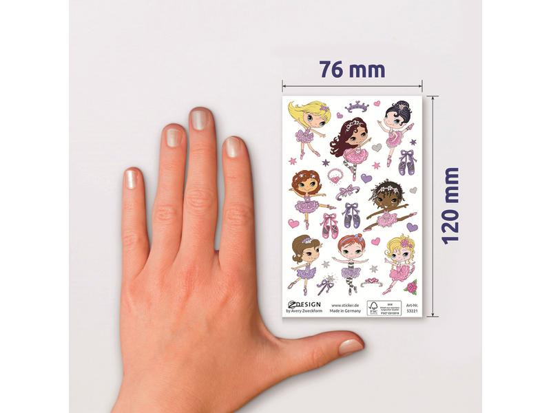 Z-Design Motivsticker Mädchen 16 Blatt, 386 Sticker