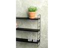 Schou Wandregal 58 x 16 x 58 cm, Schwarz