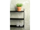 Schou Wandregal 58 x 16 x 58 cm, Schwarz