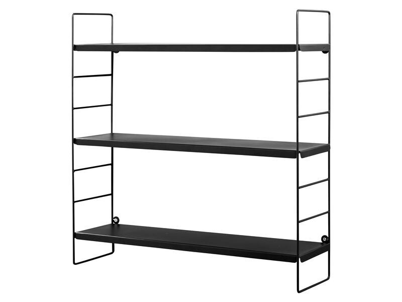 Schou Wandregal 58 x 16 x 58 cm, Schwarz