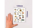 Z-Design Motivsticker Welcome Baby 10 Blatt, 150 Sticker