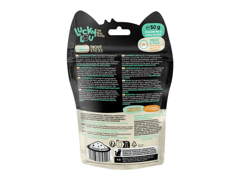 Lucky Lou Katzen-Snack Lucky Ones Sticks Huhn &amp; Forelle, 50 g