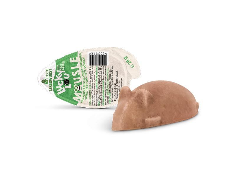 Lucky Lou Katzen-Nahrungsergänzung Mäusle Leberwurst, 28 g