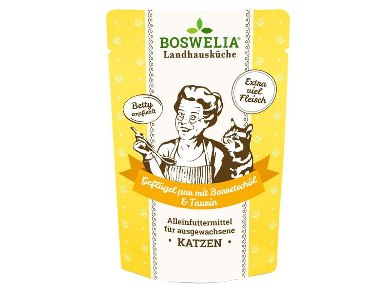 Betty's Landhausküche Nassfutter Geflügel pur mit Borretschöl, 100 g