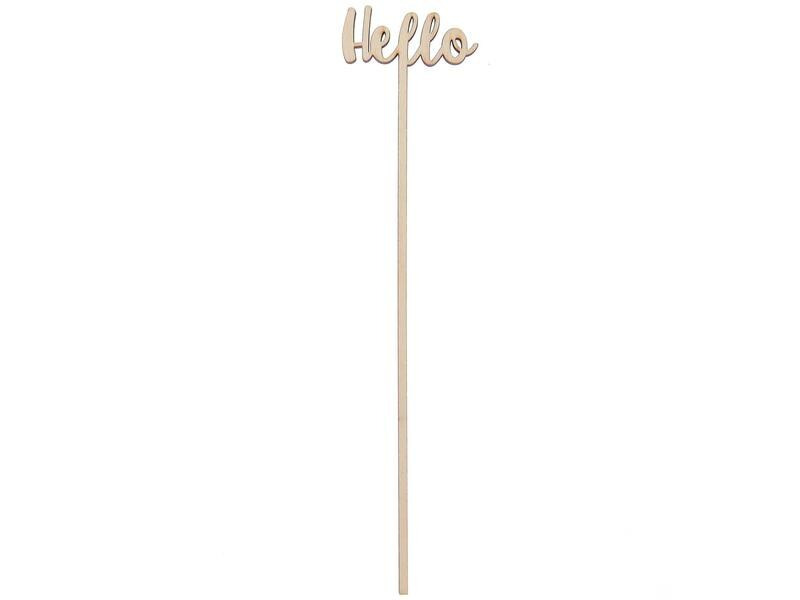 Rico Design Holzartikel Hello 23.6 x 4.7 cm