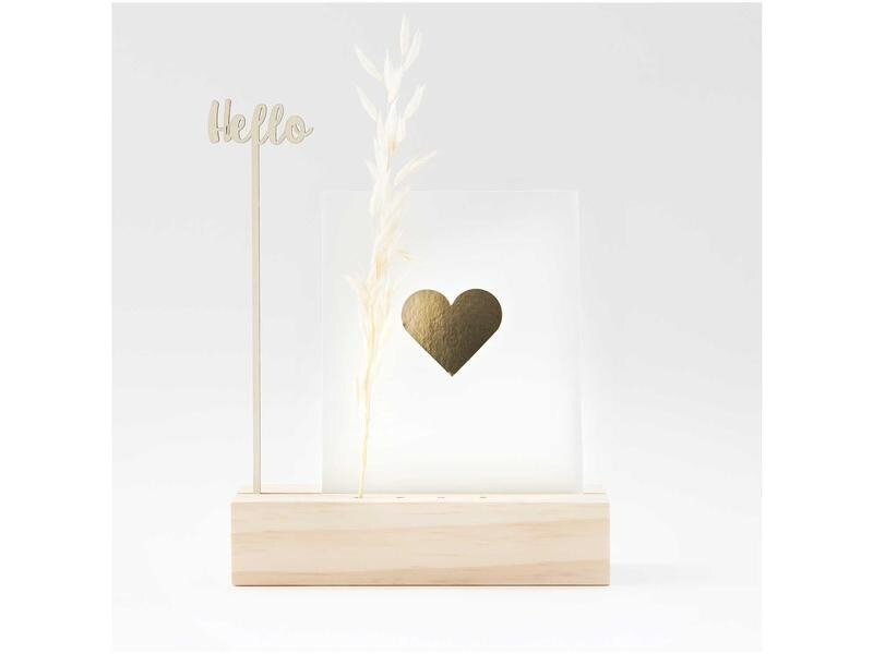 Rico Design Holzartikel Hello 23.6 x 4.7 cm