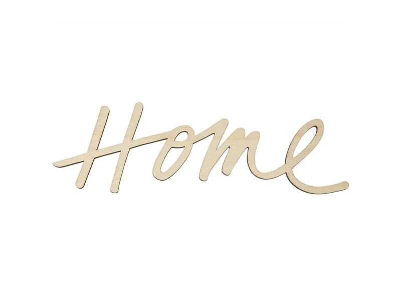 Rico Design Holzartikel Home 28 x 9 cm, magnetisch