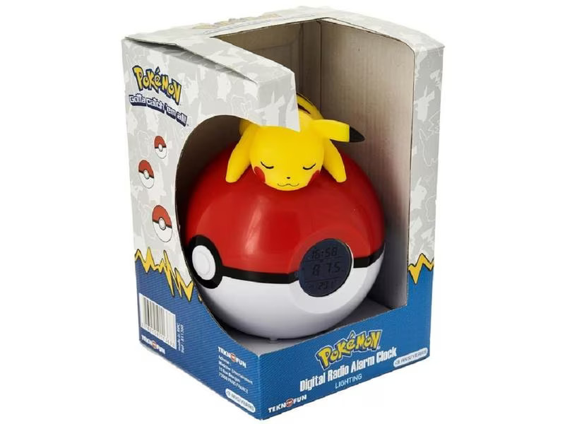 Teknofun Wecker Pokémon (TF113546) Gelb/Rot/Weiss