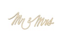 Rico Design Holzartikel Mr &amp; Mrs 28 x 11 cm, magnetisch