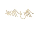 Rico Design Holzartikel Mr &amp; Mrs 28 x 11 cm, magnetisch