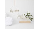 Rico Design Holzartikel Mr &amp; Mrs 28 x 11 cm, magnetisch