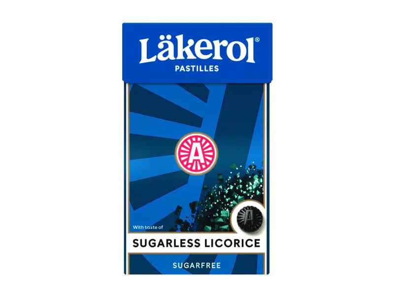 Läkerol Bonbons Sugarless Licorice 20 x 27 g