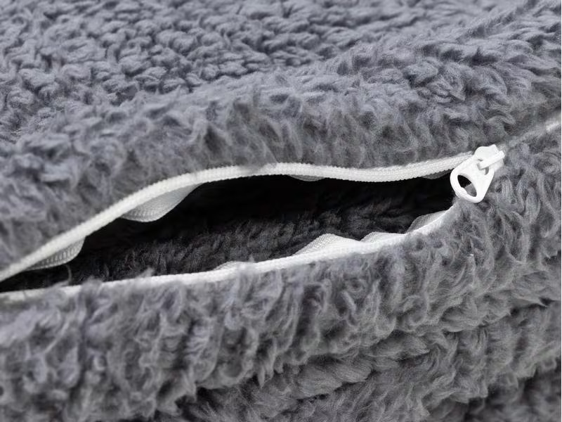 COCON Bettdeckenbezug Sherpa 160 x 210 cm, Grau