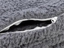 COCON Bettdeckenbezug Sherpa 160 x 210 cm, Grau