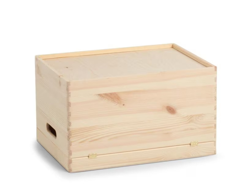 Zeller Present Aufbewahrungskiste mit Deckel 40 x 23 cm, Nature