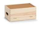 Zeller Present Aufbewahrungskiste mit Deckel 30 x 14 cm, Nature