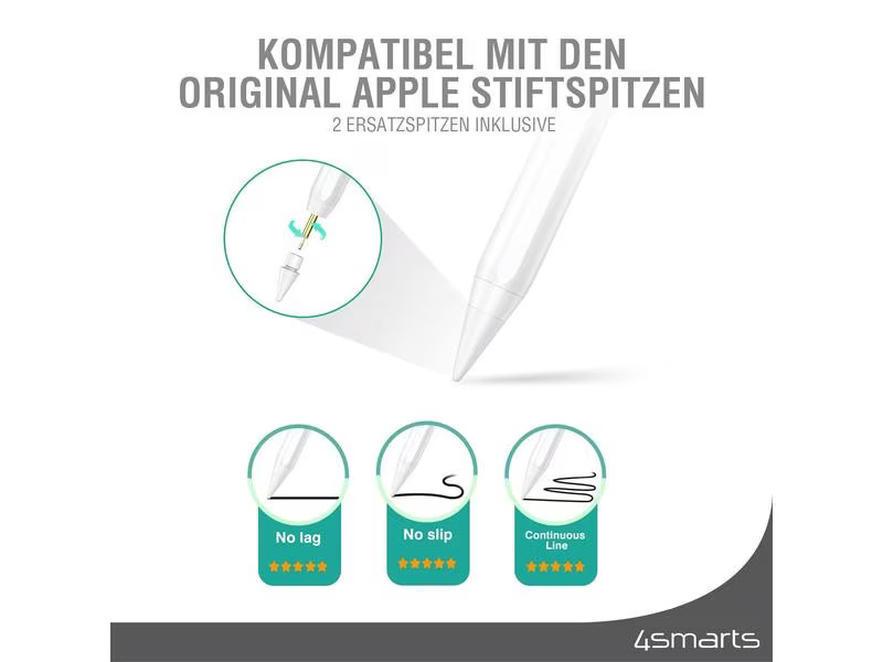 4smarts Eingabestift Pencil Pro 3 Weiss