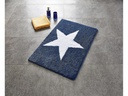 Ridder Badteppich Star 60 x 90 cm, Grau/Weiss