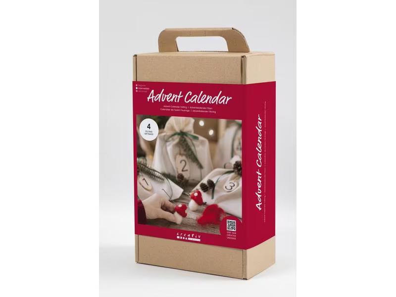 Creativ Company Adventskalender Bastelset Filzen, 4 Stück