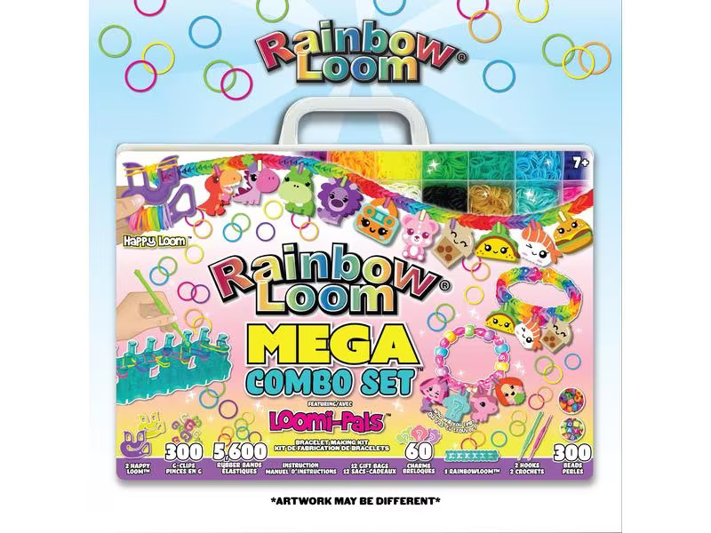 BANDAI Bastelset Rainbow Loom Mega Combo Set – Loomi-Pals