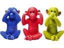 Kare Spardose Monkey Mizaru Blau