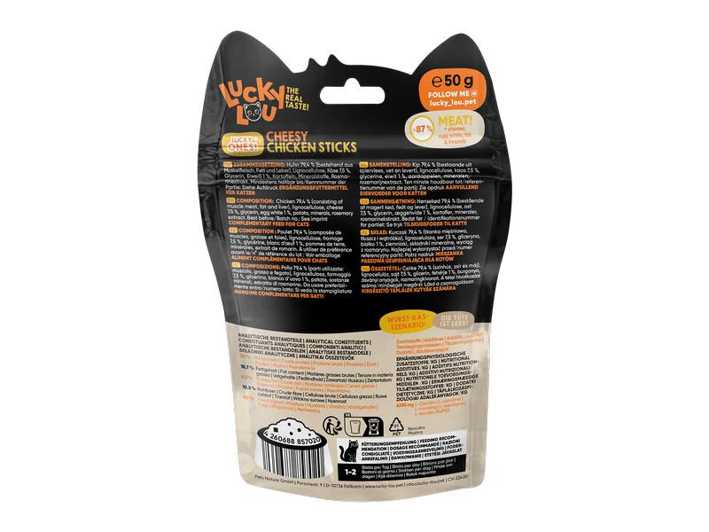 Lucky Lou Katzen-Snack Lucky Ones Sticks Käse &amp; Huhn, 50 g