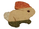 Kerbl Kratzplatte aus Lehm, 21 x 18 cm