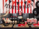 Partydeco Einwegbecher Piraten 220 ml, 6 Stück, Rot