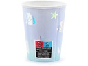 Partydeco Einwegbecher Narwal 220 ml, 6 Stück, Hellblau