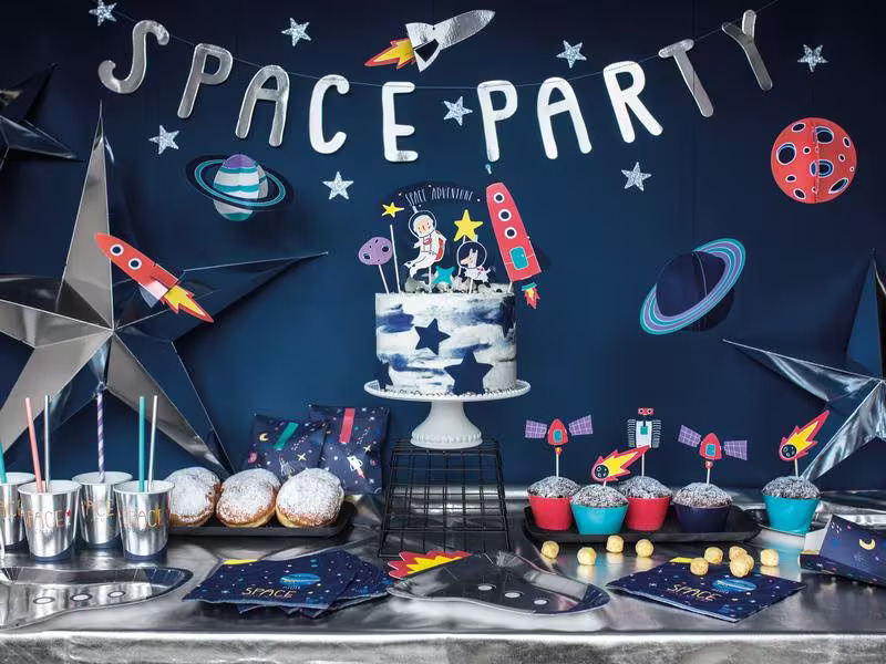 Partydeco Papierdekoration Kosmos 5 Stück