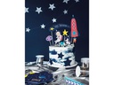Partydeco Kuchen-Topper Kosmos 7 Stück, Mehrfarbig