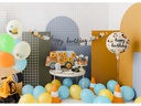 Partydeco Kuchen-Topper Baufahrzeuge 6 Stück, Mehrfarbig
